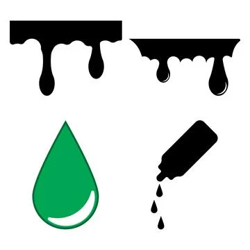 Liquid icon vector Stock Illustration