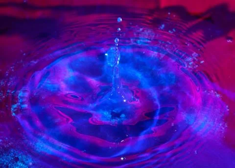 Liquid from the impact Stock Photos