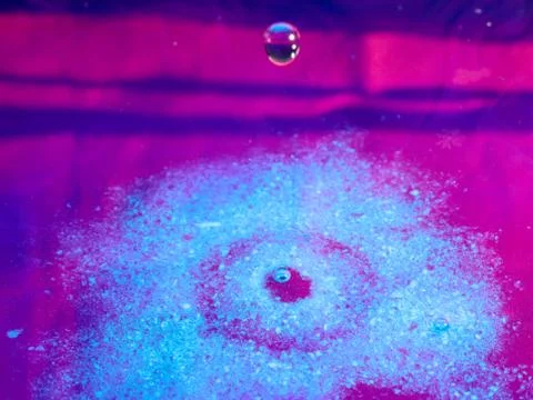 Liquid from the impact Stock Photos