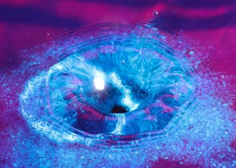 Liquid from the impact Stock-Fotos