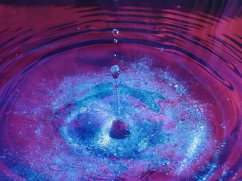 Liquid from the impact Stock Photos