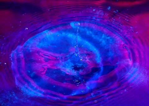 Liquid from the impact Stock Photos