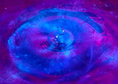 Liquid from the impact Stock Photos