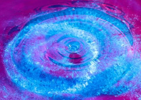 Liquid from the impact Stock Photos