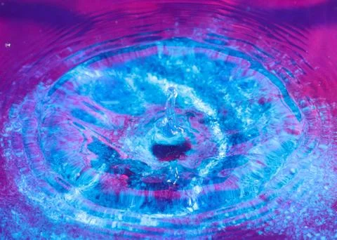 Liquid from the impact Stock Photos