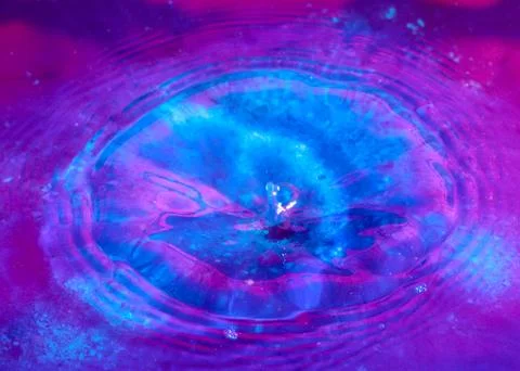 Liquid from the impact Stock Photos