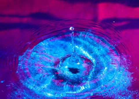 Liquid from the impact Stock Photos