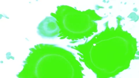 Liquid Ink Flow Transition  Green Screen Alpha Effect  Watercolor Splash Ani Stock Footage 305336783