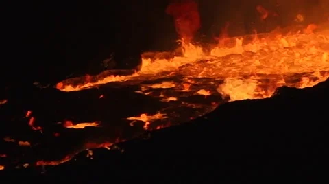 Liquid iron Stock Footage 40935356