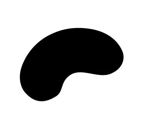 Liquid irregular blob shape vector illustration isolated on white Stock Illustration