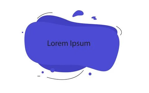 Liquid irregular text box graphic, with geometric abstract effects イラスト素材
