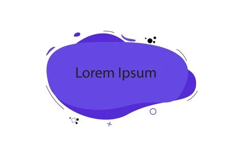 Liquid irregular text box graphic, with geometric abstract effects イラスト素材