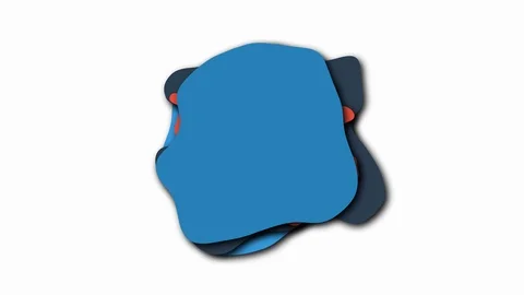 Liquid isolated shapes of colored liquid in cartoon style, 3d render computer Stock Footage 111991834