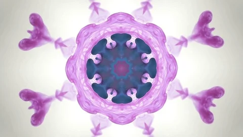 Liquid Kaleidoscope Stock Footage 71832483