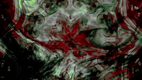 Liquid Kaleidoscope Psychedelic Vj Loop Stock Footage 205481802