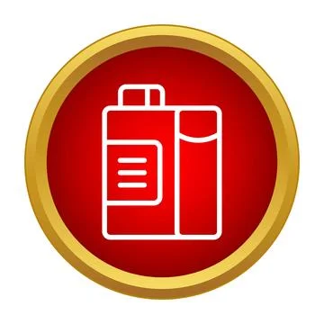 Liquid laundry detergent bottle icon for cleaning Stock Illustration