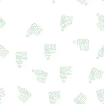 Liquid for lens glyph vector seamless pattern 스톡 일러스트