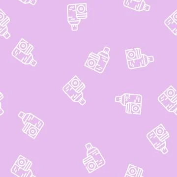 Liquid for lens line vector seamless pattern Illustrazione stock