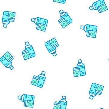 Liquid for lens vector seamless pattern Illustrazione stock