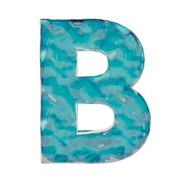 Liquid letter B Illustrazione stock