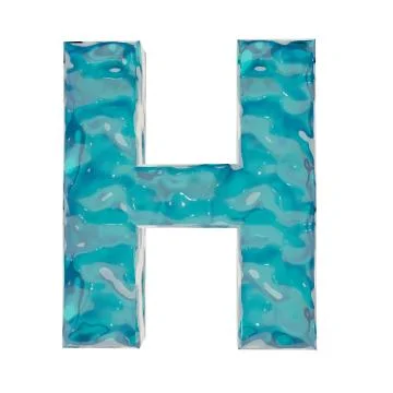 Liquid letter H Stock Illustration