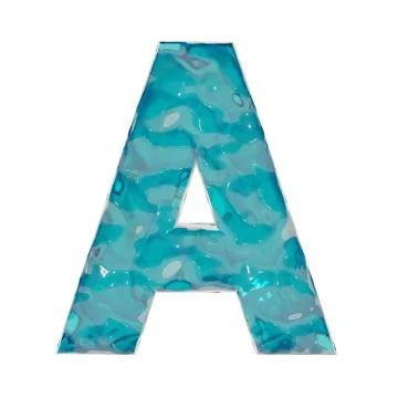 Liquid letter A Stock Illustration