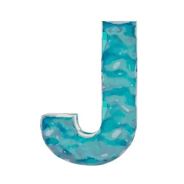 Liquid letter J Stock Illustration