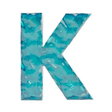Liquid letter K Stock Illustration