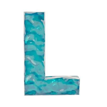 Liquid letter L Stock Illustration
