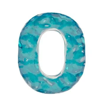 Liquid letter O Stock-Illustration