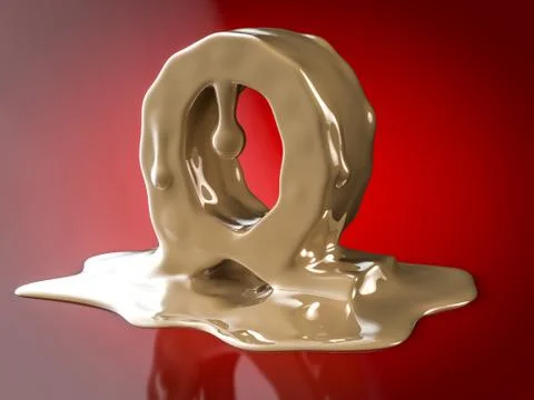Liquid letter Q Stock Illustration