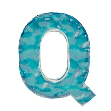 Liquid letter Q Stock Illustration