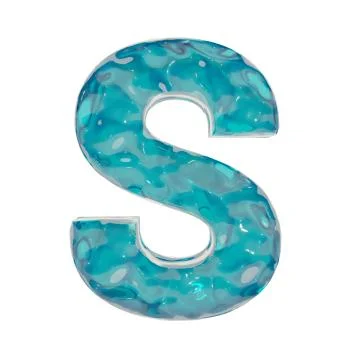 Liquid letter S Stock Illustration