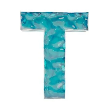 Liquid letter T Stock Illustration