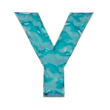 Liquid letter Y Stock Illustration