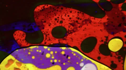 Liquid Light 1960's Psychedelic Colorful Backgrounds Stock Footage