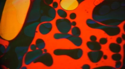 Liquid Light 1960's Psychedelic Colorful Abstract Motion Backgrounds Stock Footage