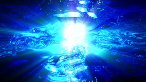 Liquid Light Forms Ripple and Shine Stock Footage 96311895