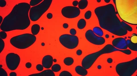 Liquid light psychedelic abstract motion red backgrounds loop Video stock 45360966