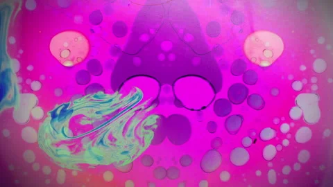 Liquid Light Show Ink Projection Film Acid Rock 1960s Psychedelic Stock Footage 203017221