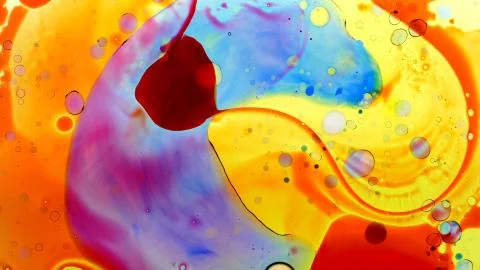 Liquid Light Show Psychedelic Stock Photos