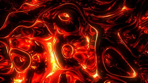 Liquid Magma Stock Footage 88593425