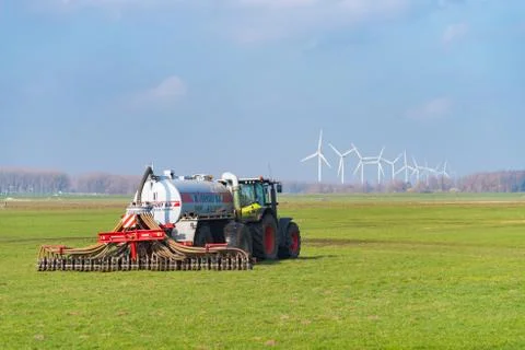 Liquid manure injector Stock Photos