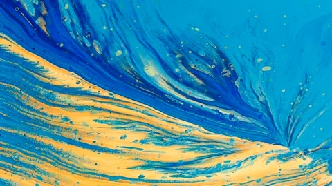 Liquid marble abstract background, water waves ripples, colorful liquid. 4K Stock Footage 287637782