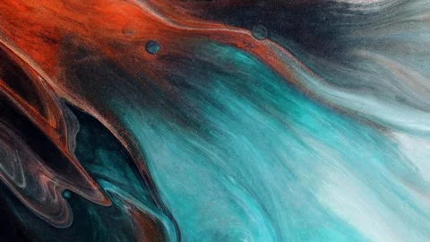 Liquid marble abstract background, water waves ripples, colorful liquid. 4K Stock Footage 287637897