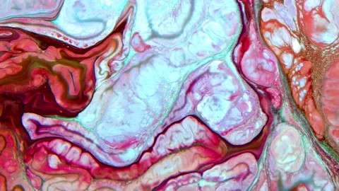 Liquid Marble Color Streams Stock Footage 328026850