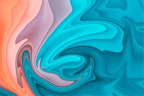 Liquid Marble effect background, Close up of liquid marble Stock Illustration