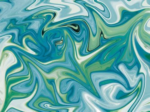 Liquid Marble effect background, Close up of liquid marble Stock Illustration