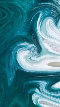 Liquid Marble effect background, Close up of liquid marble Stock Illustration