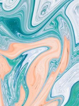 Liquid Marble effect background, Close up of liquid marble Stock Illustration